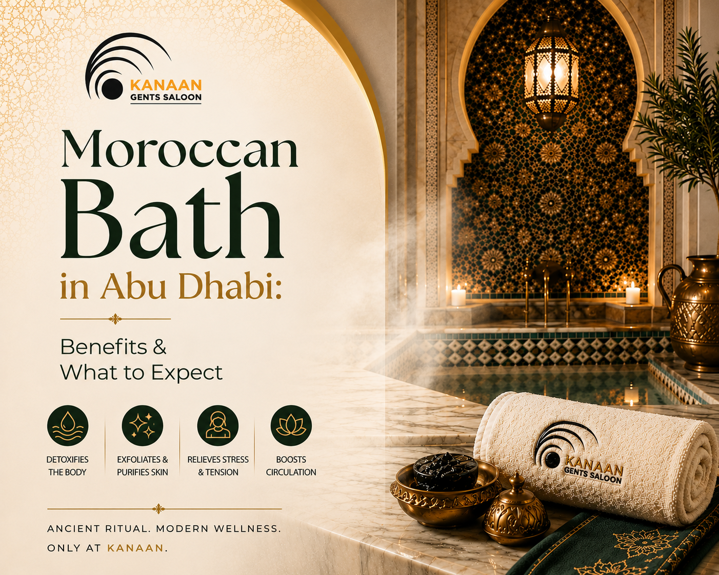 Men's Moroccan bath and spa treatment in Abu Dhabi